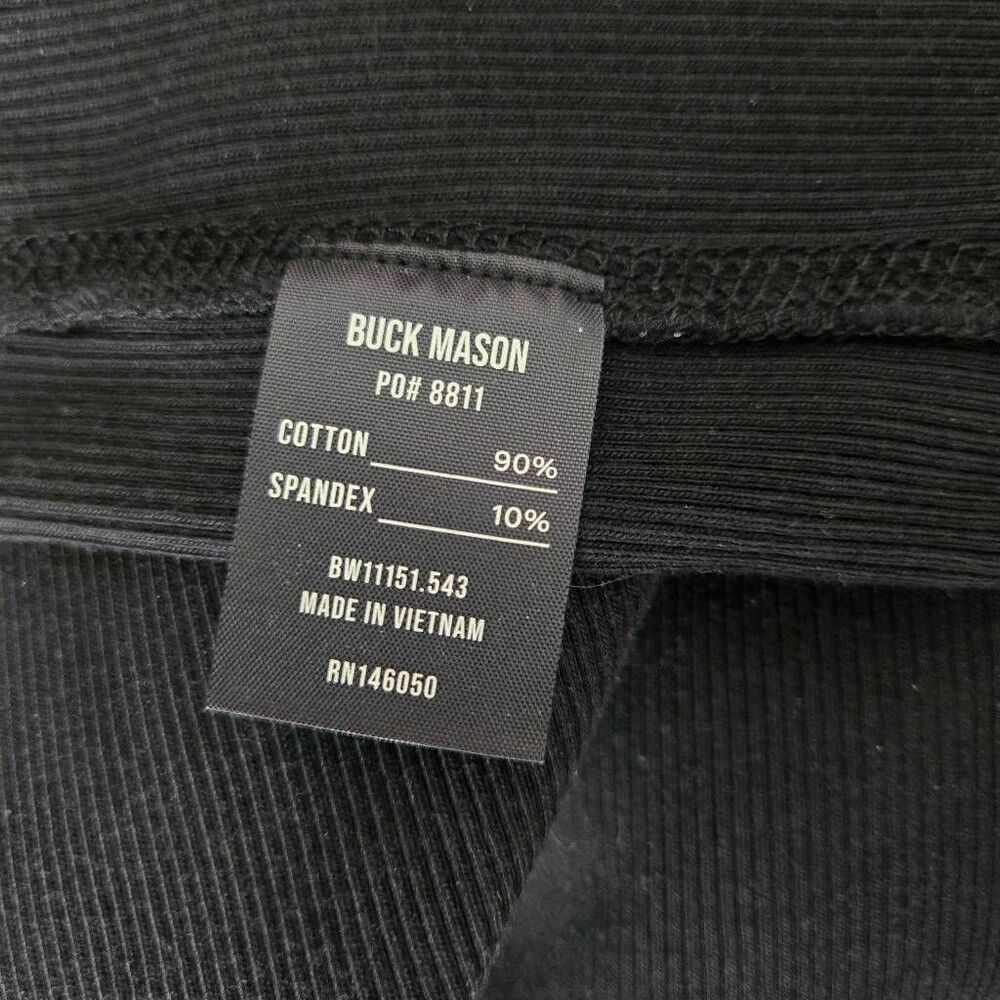 Buck Mason Ribbed Dress Women's Size Small Black Tank Maxi Sleeveless - Picture 8 of 9